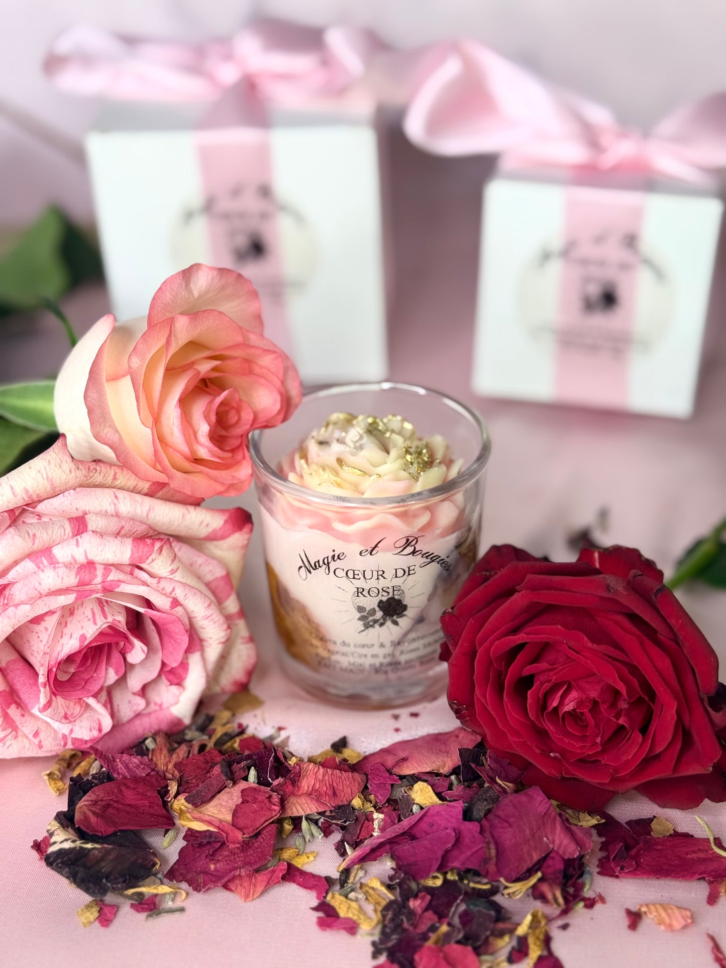 Coffré 3 Bougies coulés de 90g