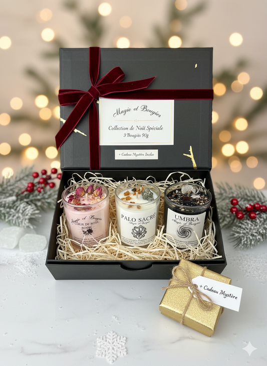 Coffré 3 Bougies coulés de 90g